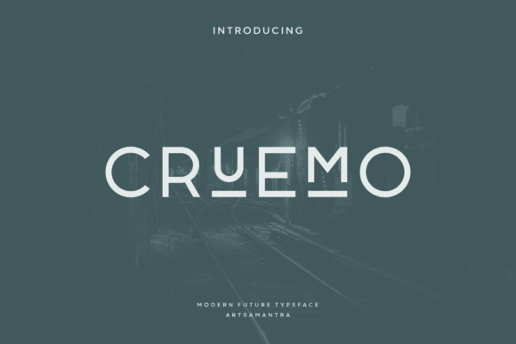 Download Cruemo - Modern Display Typeface - Display typeface Collection