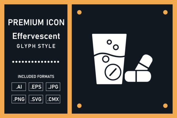 Download Effervescent Vector Glyph Icon Design - Premium Resources