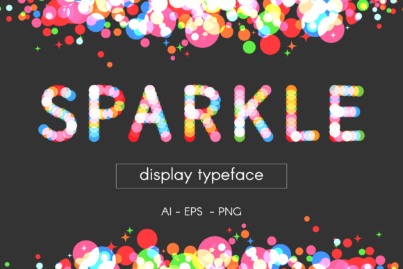 Download Sparkle Vector Display Typeface - Display typeface Collection